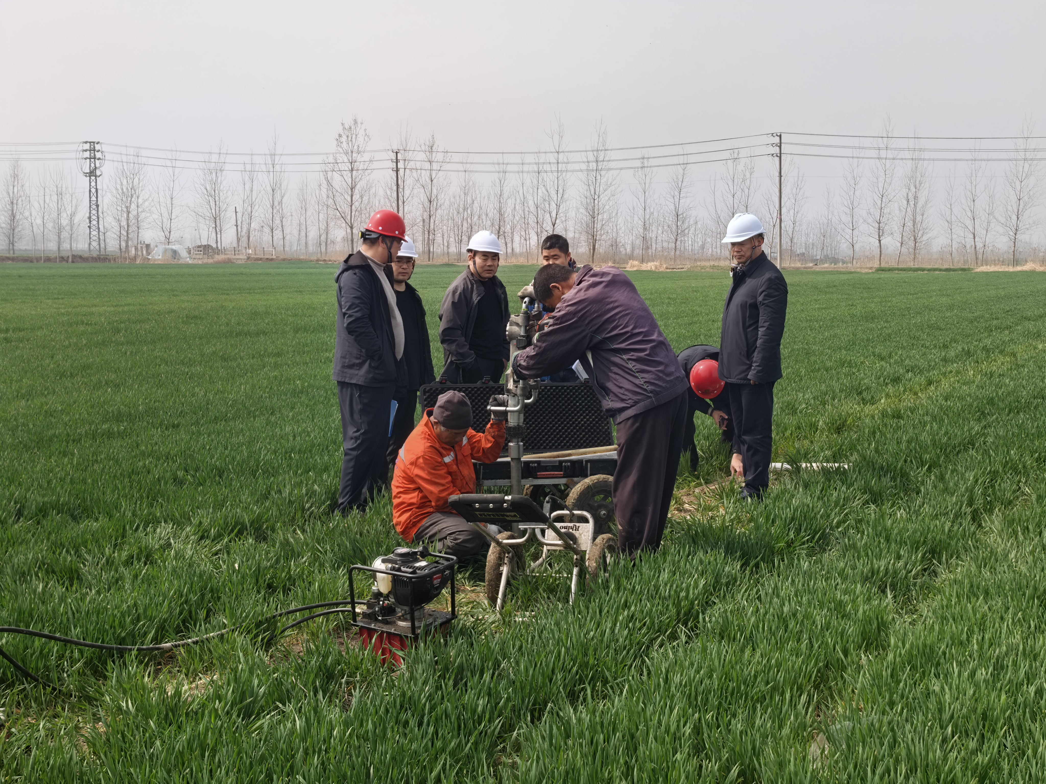 队领导带队赴东海县黄塘－团池地区铜多金属矿普查项目开展安全质量综合检查